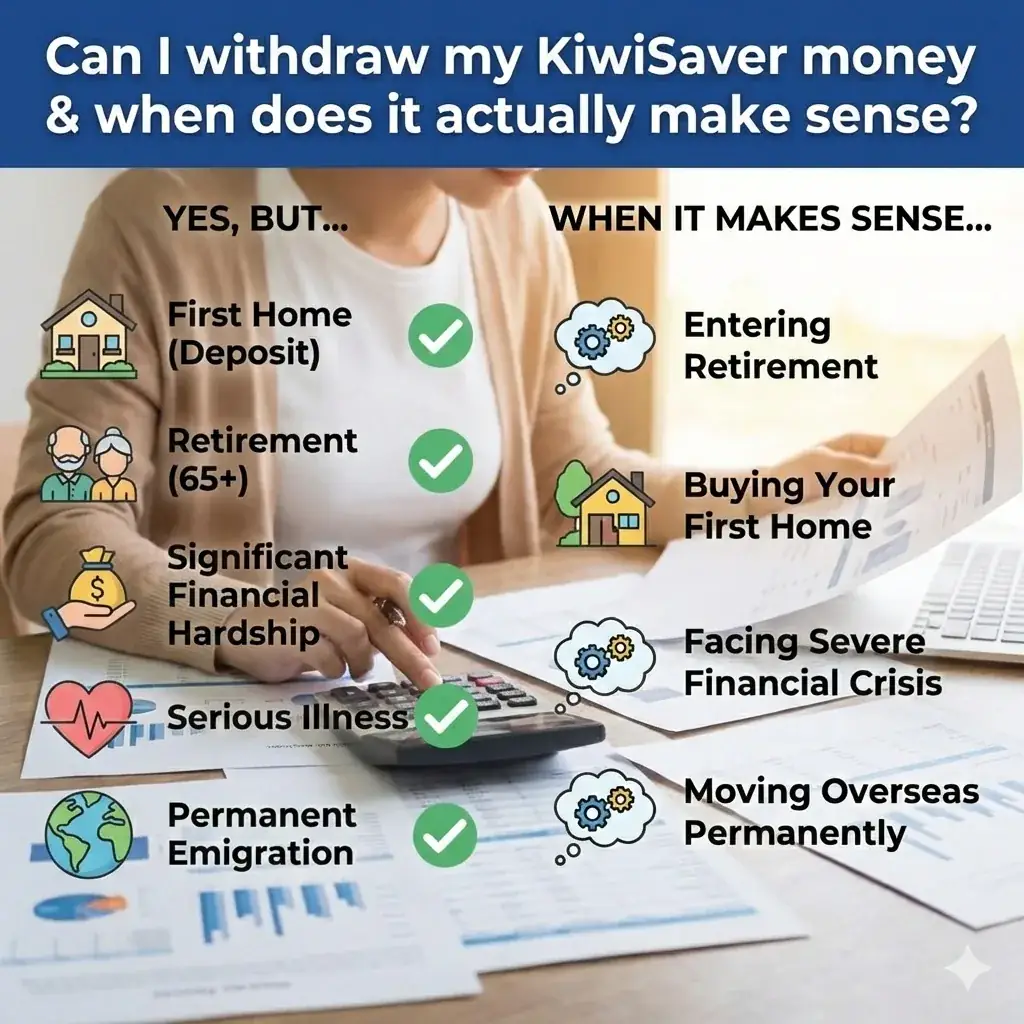 Can I withdraw my KiwiSaver - when does it actually make sense?