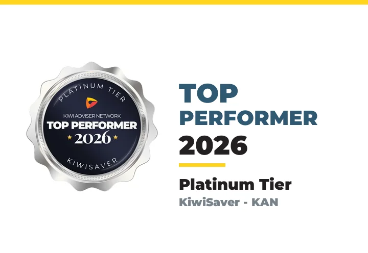 Kiwi Adviser Network Top Performer 2026 - Platinum Tier for KiwiSaver