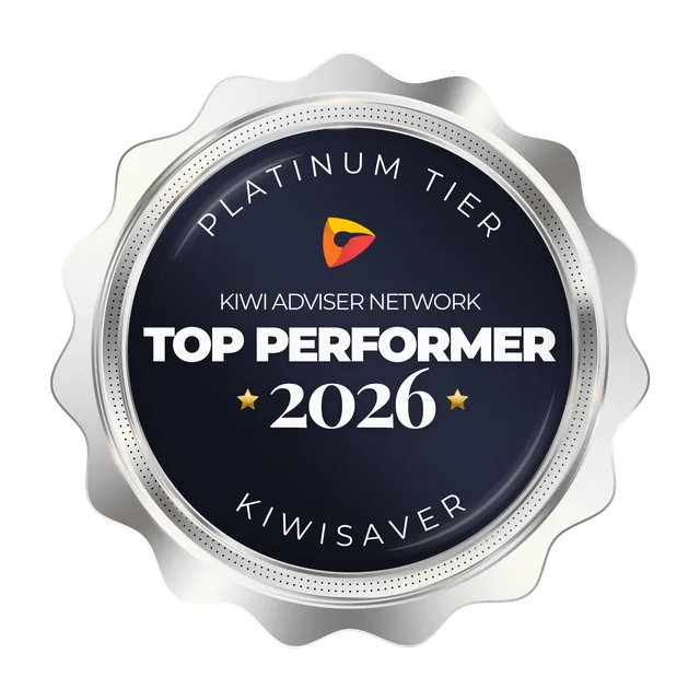 Kiwi Adviser Network Top Performer 2026 - Platinum Tier for KiwiSaver