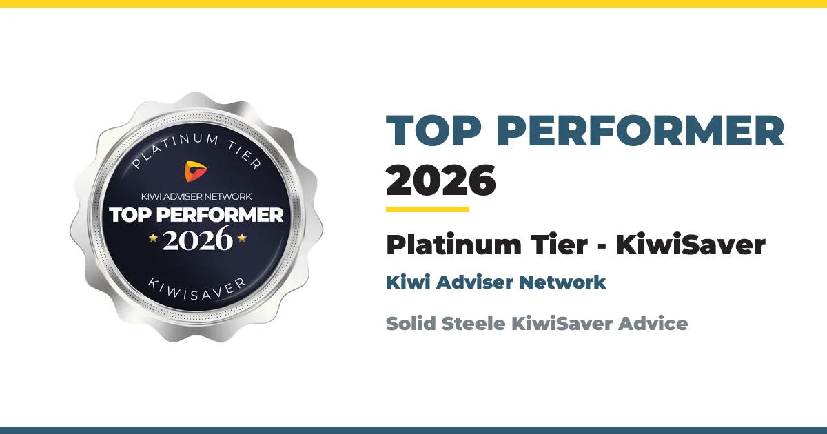 Kiwi Adviser Network Top Performer 2026 - Platinum Tier for KiwiSaver